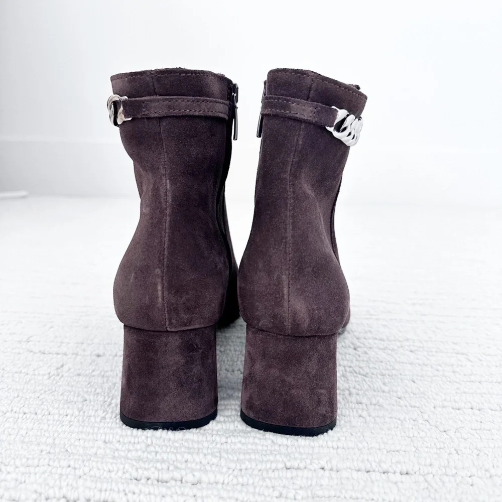 LA CANADIENNE NWOB Andrea Women’s 8.5 Chocolate Brown Boots Suede Autumnal Corp